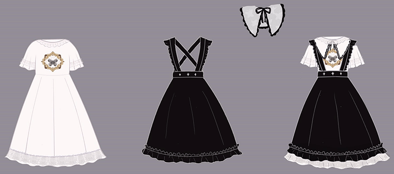 Lolita服裝設計定制打樣